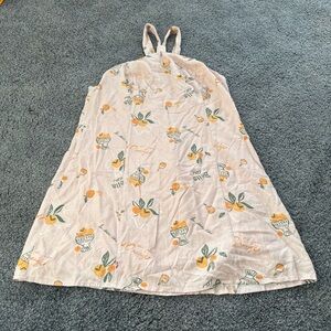 Wild Fable Baby Pink with Orange Print Mini Dress